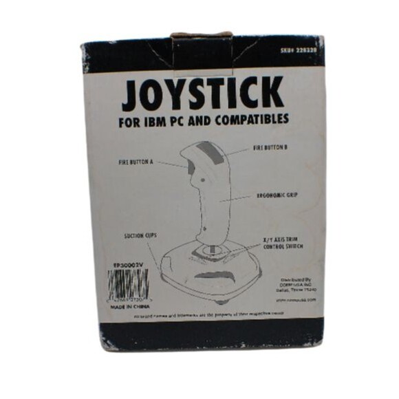 COMPUSA Joystick for IBM PC & Compatibles 2 Fire Buttons 3 FT Cable Vintage NEW - Picture 6 of 6